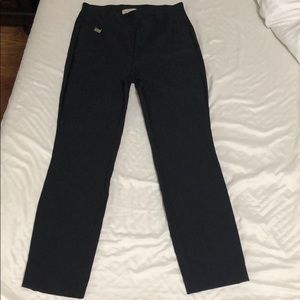 Black cropped, ankle length pants